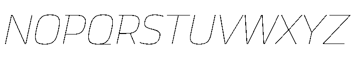 JTCyraxSlab ThinItalic Font UPPERCASE
