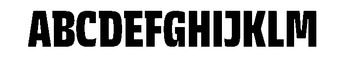 JTCyraxSlabCondensed Black Font UPPERCASE