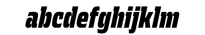 JTCyraxSlabCondensed BlackItalic FONT