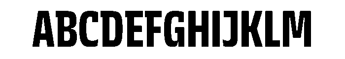 JTCyraxSlabCondensed Bold Font UPPERCASE