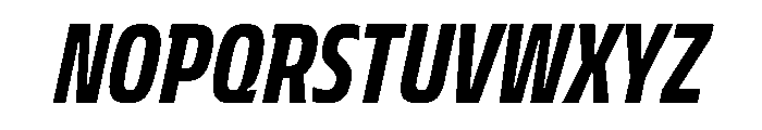 JTCyraxSlabCondensed BoldItalic Font UPPERCASE