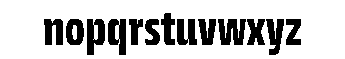 JTCyraxSlabCondensed Bold Font LOWERCASE