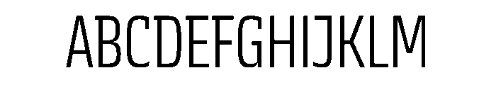 JTCyraxSlabCondensed Light Font UPPERCASE