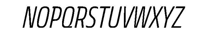 JTCyraxSlabCondensed LightItalic Font UPPERCASE