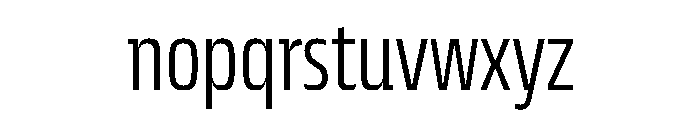 JTCyraxSlabCondensed Light Font LOWERCASE