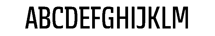 JTCyraxSlabCondensed Regular Font UPPERCASE