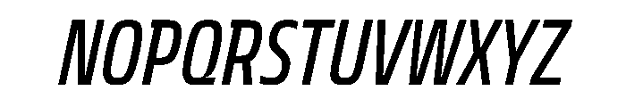 JTCyraxSlabCondensed RegularItalic Font UPPERCASE