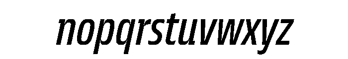 JTCyraxSlabCondensed RegularItalic Font LOWERCASE