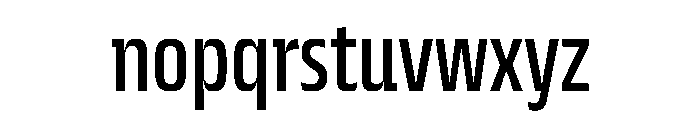 JTCyraxSlabCondensed Regular Font LOWERCASE