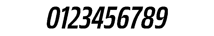 JTCyraxSlabCondensed SemiboldItalic Font OTHER CHARS
