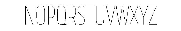 JTCyraxSlabCondensed Thin Font UPPERCASE
