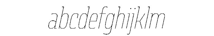 JTCyraxSlabCondensed ThinItalic FONT