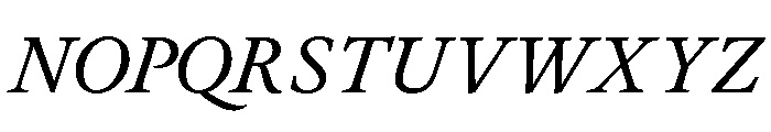 JTJavel MediumItalic Font UPPERCASE