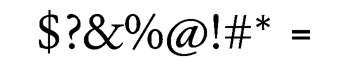 JTJavel Regular Font OTHER CHARS