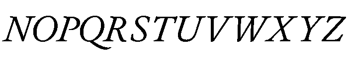 JTJavel RegularItalic Font UPPERCASE