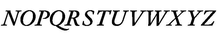 JTJavel SemiBoldItalic Font UPPERCASE
