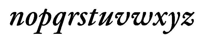JTJavel SemiBoldItalic Font LOWERCASE