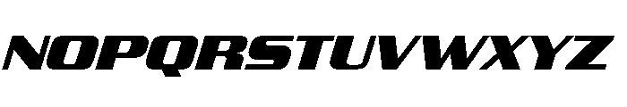 JTMultona BlackItalic Font UPPERCASE