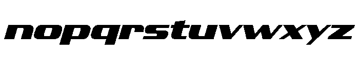 JTMultona BlackItalic Font LOWERCASE