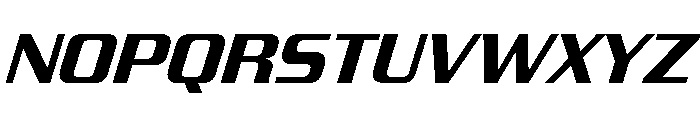 JTMultona SemiBoldItalic Font UPPERCASE