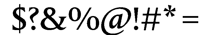 JTPeletonText Medium Font OTHER CHARS