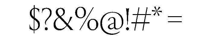 JTPercy Regular Font OTHER CHARS