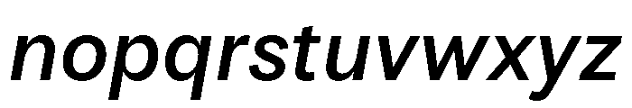 JTPicolo MediumItalic Font LOWERCASE