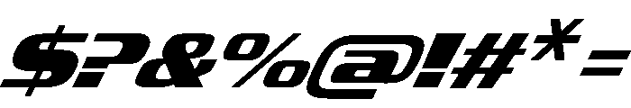 JtMultona BlackItalicJet Instance Font OTHER CHARS