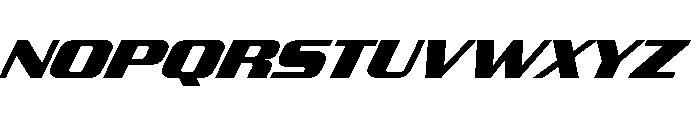 JtMultona BlackItalicJet Instance Font UPPERCASE