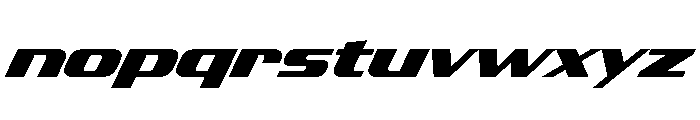 JtMultona BlackItalicJet Instance Font LOWERCASE