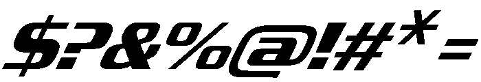 JtMultona BoldItalicJet Instance Font OTHER CHARS