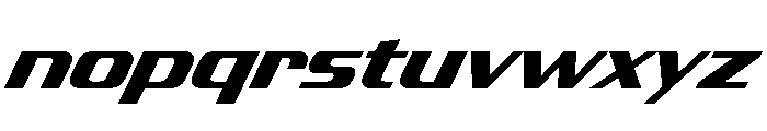 JtMultona BoldItalicJet Instance Font LOWERCASE