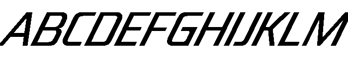 JtMultona ItalicJet Instance Font UPPERCASE