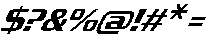 JtMultona SemiBoldItalicJet Instance Font OTHER CHARS