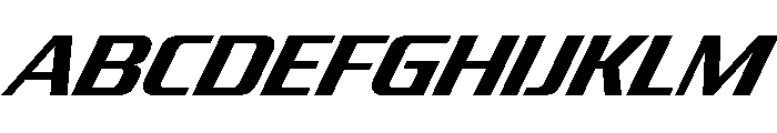 JtMultona SemiBoldItalicJet Instance Font UPPERCASE