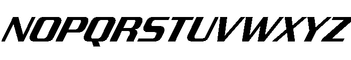 JtMultona SemiBoldItalicJet Instance Font UPPERCASE