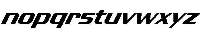 JtMultona SemiBoldItalicJet Instance Font LOWERCASE