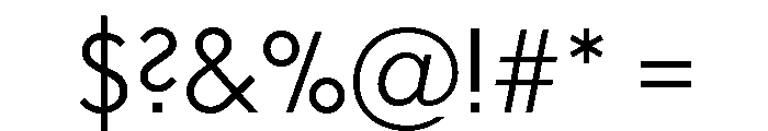 JT Energy Extra Light Font OTHER CHARS