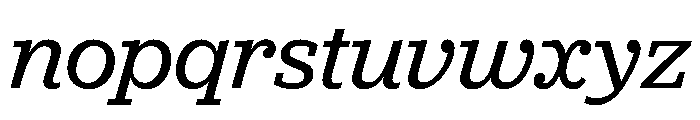 Jubilat Variable Italic Font LOWERCASE