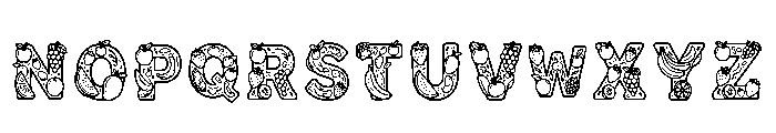 Jubair Regular Font UPPERCASE