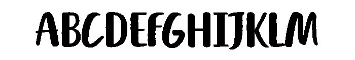 Jubani Font UPPERCASE