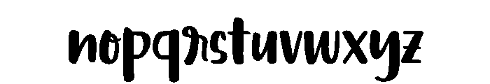 Jubani Font LOWERCASE