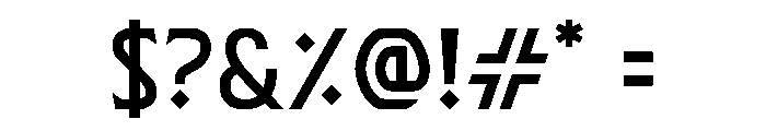 Juggernaut Bold Font OTHER CHARS