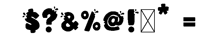 Juicy Bite Font OTHER CHARS