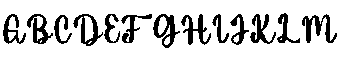 Jujube Font UPPERCASE
