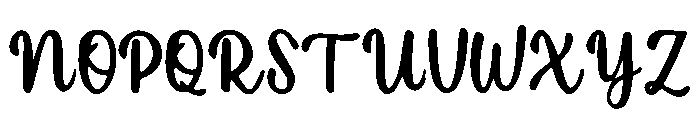 Jujube Font UPPERCASE