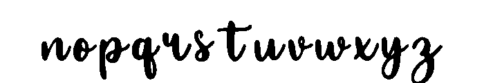 Jujube Font LOWERCASE