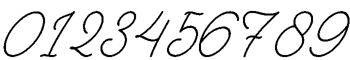Julethia Italic Font OTHER CHARS