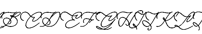 Julethia Italic Font UPPERCASE