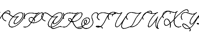 Julethia Italic Font UPPERCASE